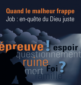 Page de couverture de notre cours 2020-2021 "Quand le malheur frappe... Job: en-quête du Dieu juste"